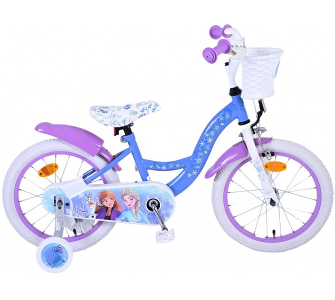 Disney Frozen 2 Kinderfiets Meisjes 16 inch Blauw Paars Bike